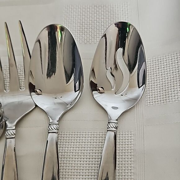 Onieda 5 Pieces Stainless Steel Serving Set 18/10 Silver - Picture 13 of 16